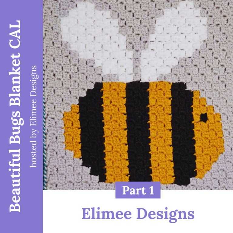 Crochet bee blanket pattern