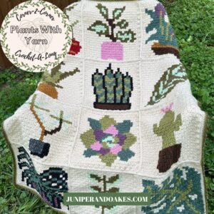 Crocheted plant blanket pattern