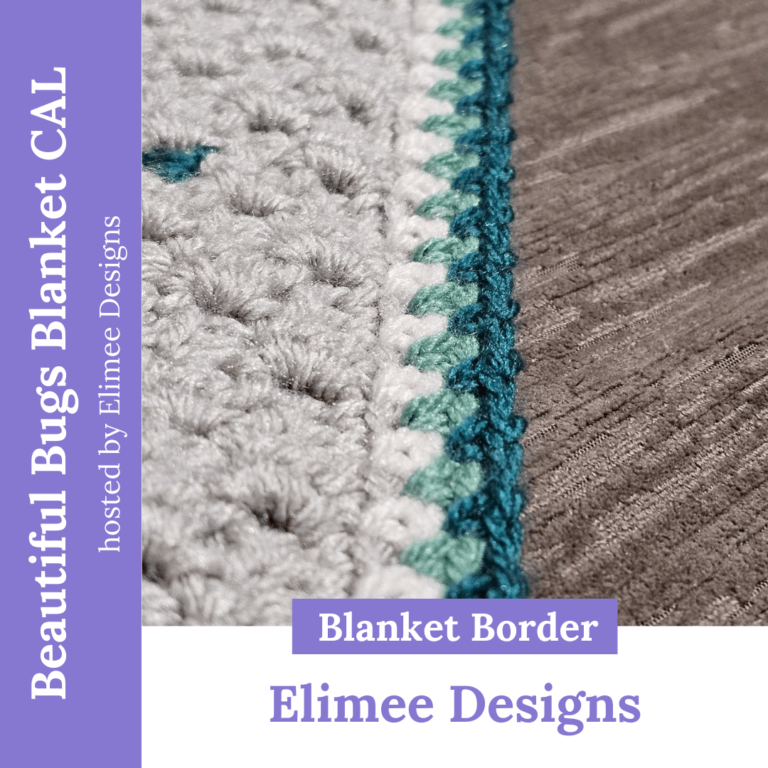 Crochet blanket border detail