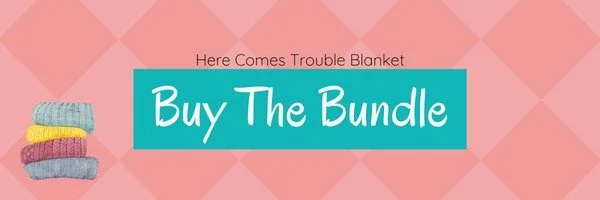 Colorful knitted blanket bundle sale