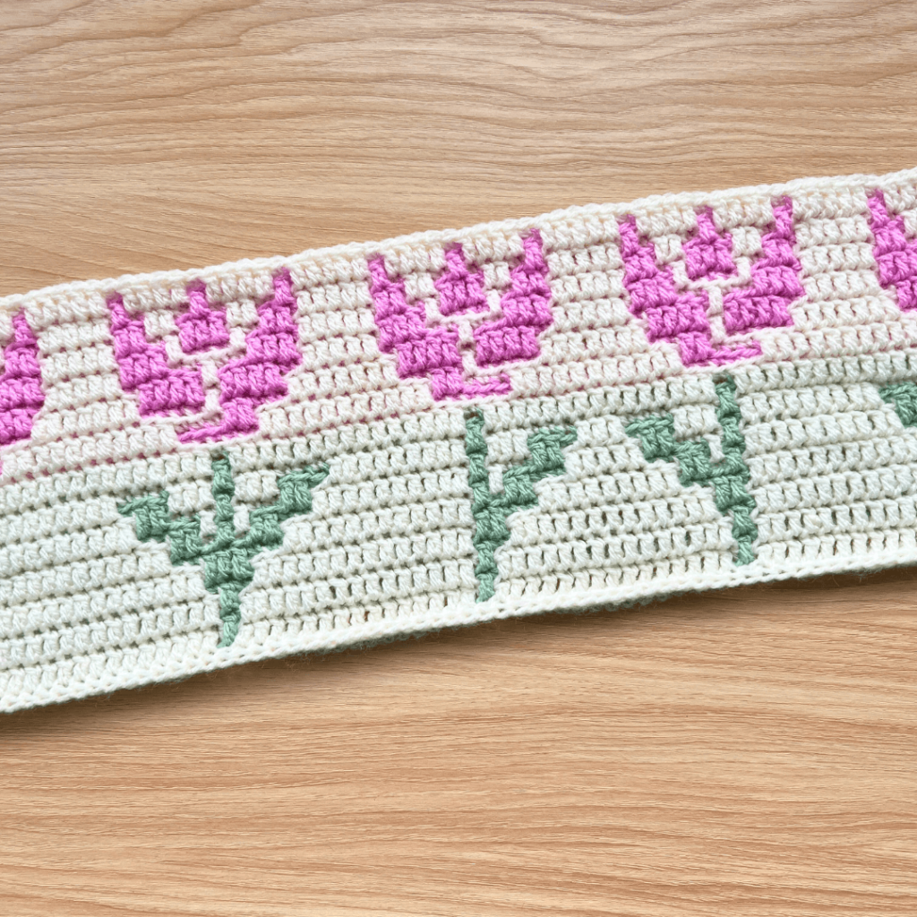 Crochet floral cactus pattern