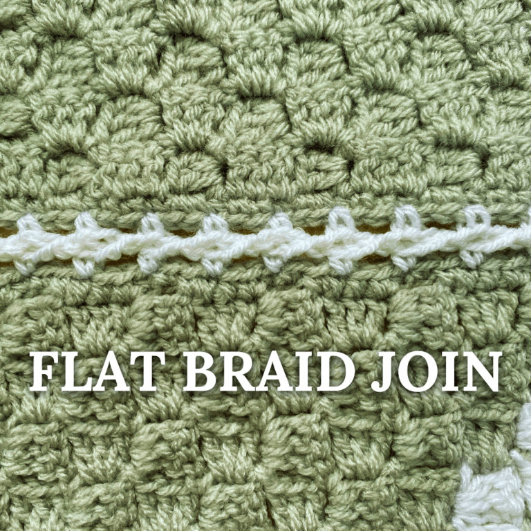 Crochet flat braid join