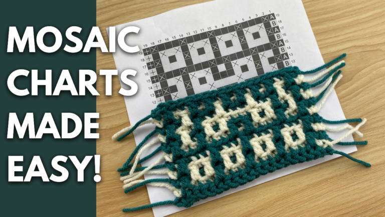Mosaic crochet chart tutorial