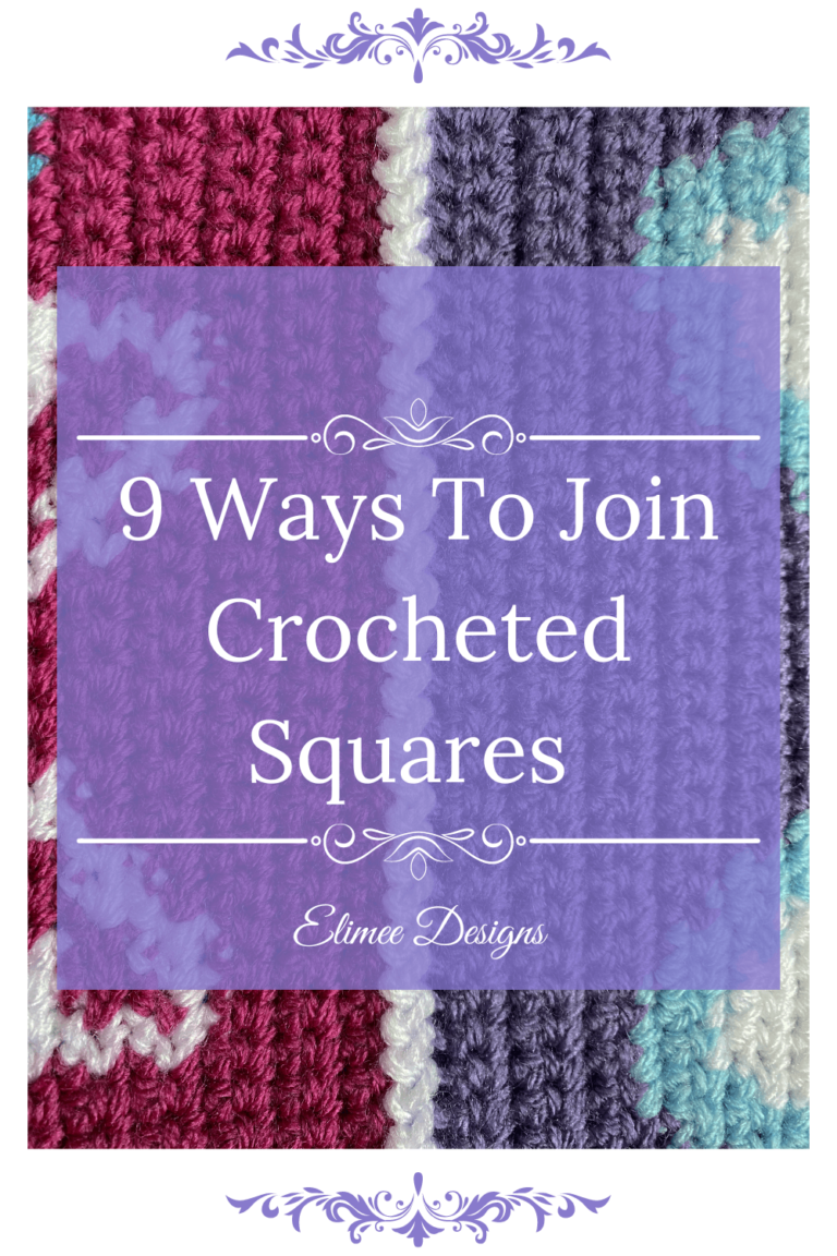 Joining crocheted squares tutorial.