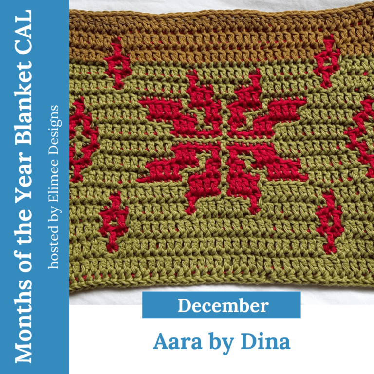 Crochet snowflake blanket square