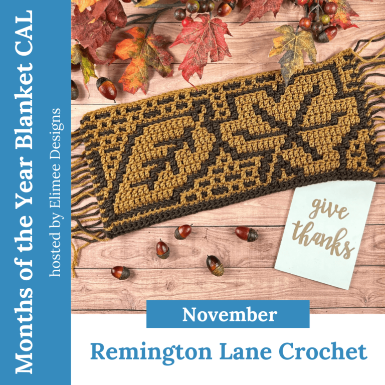 November geometric crochet blanket pattern