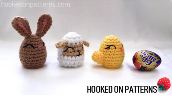 Crochet Easter egg cozy patterns
