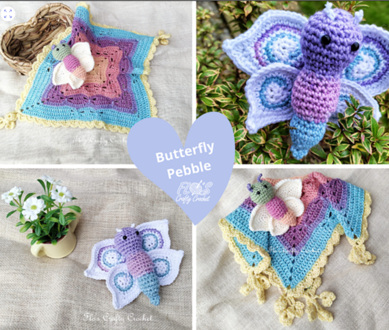 Butterfly Pebble Crochet Amigurumi