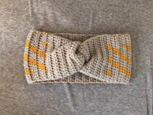 Crochet twisted ear warmer