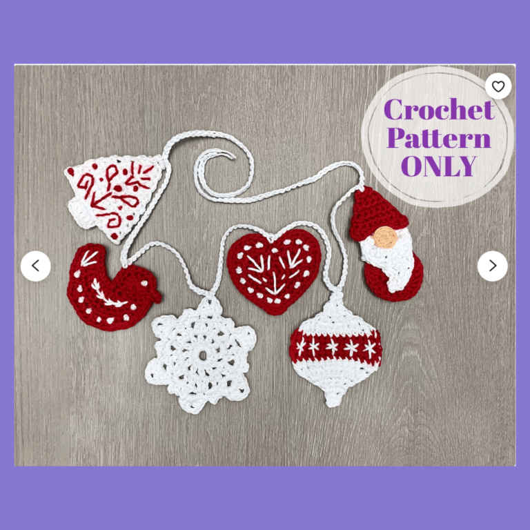 Crochet Christmas Garland Pattern