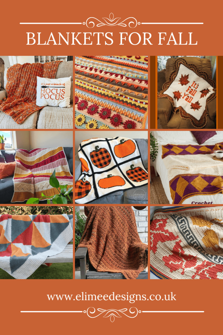 Fall crochet blanket collection