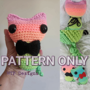 Crochet frog amigurumi pattern