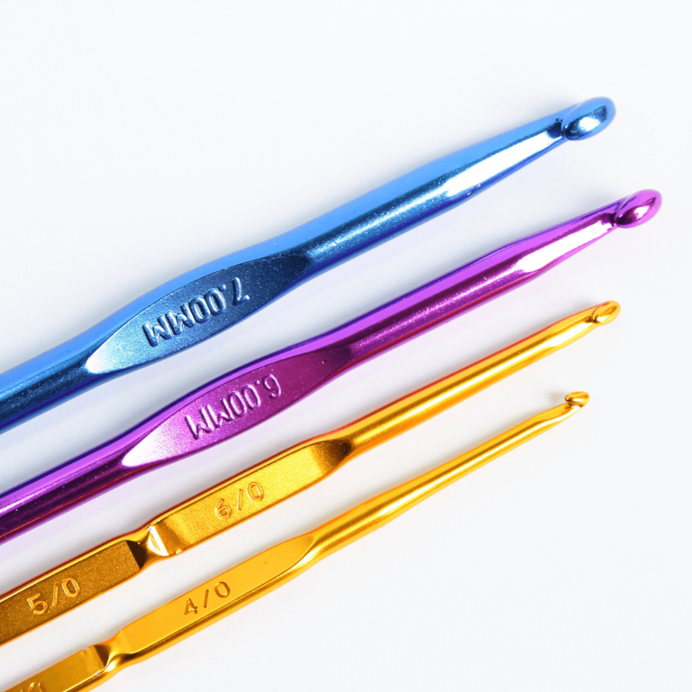 Colorful crochet hook set