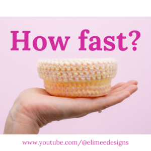 Hand holding fast crochet