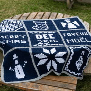 Christmas crochet blanket
