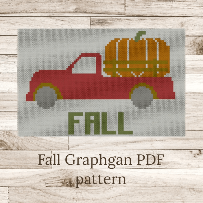 Fall truck pumpkin graphgan pattern