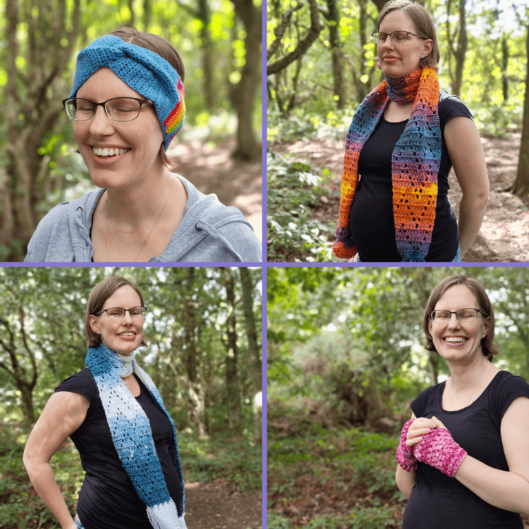 Crochet accessories woman forest