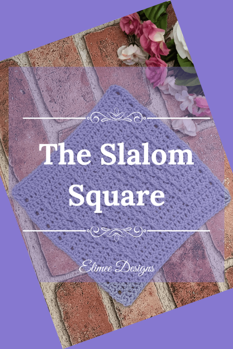 Purple crochet Slalom Square