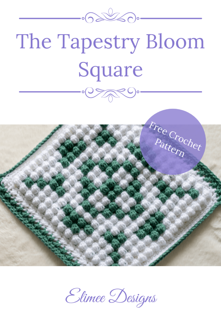 Crochet Tapestry Bloom Square