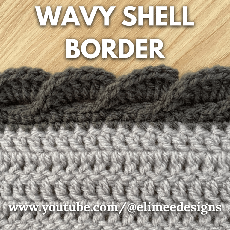 Wavy shell crochet border